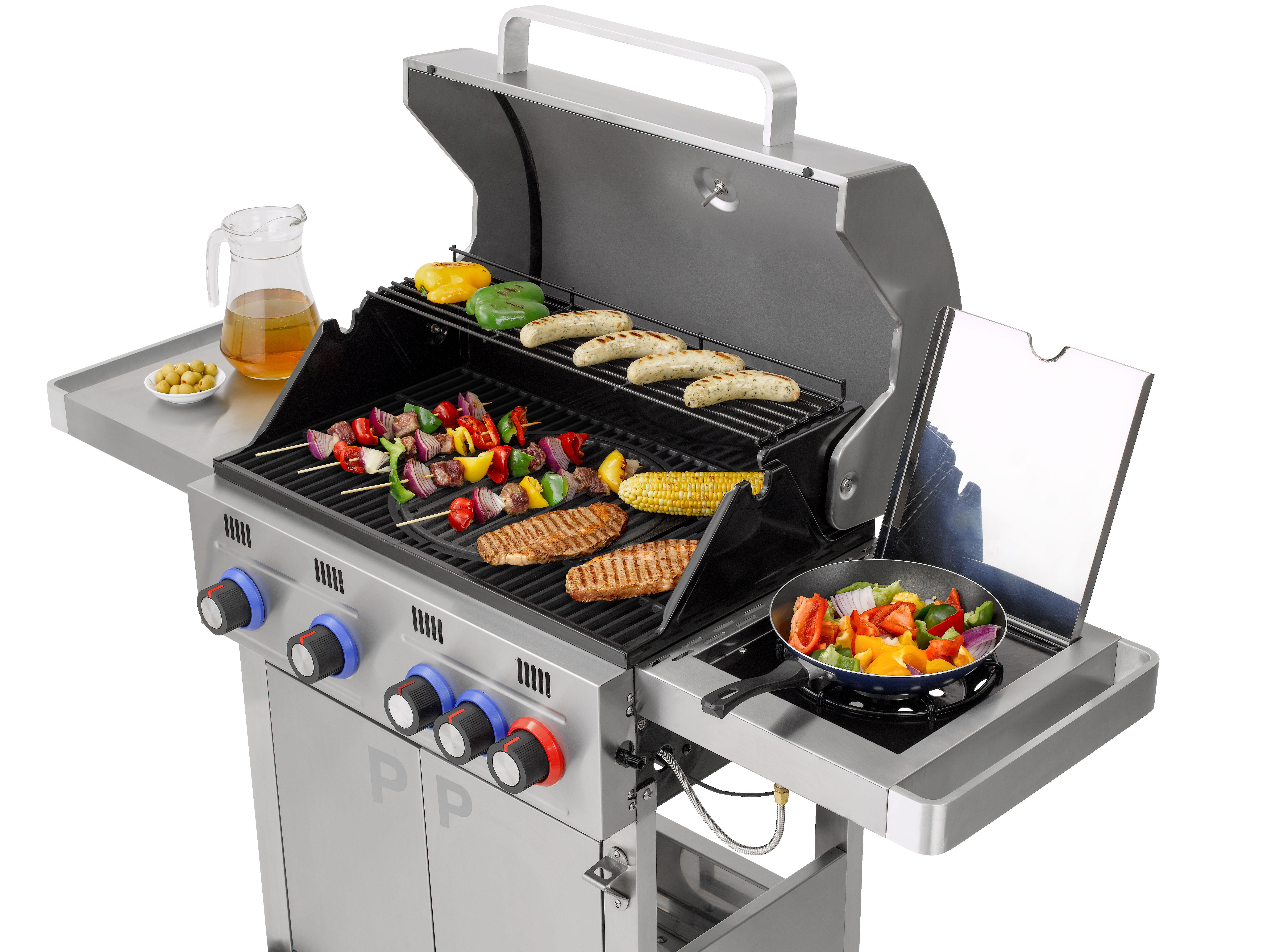 TEPRO 3134 Princeton Gasgrill, Schwarz/Edelstahl 