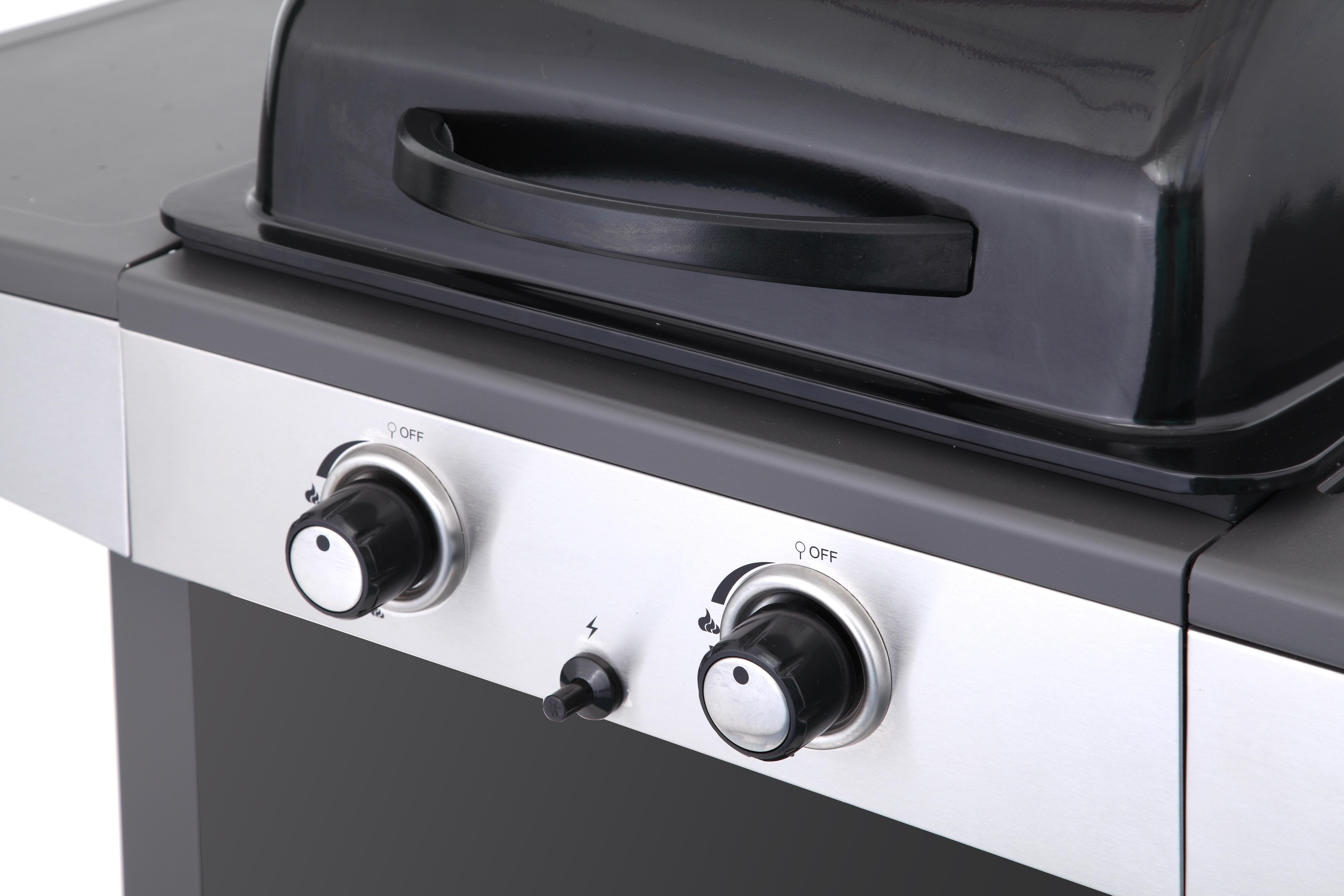 TEPRO 3134 Princeton Gasgrill, Schwarz/Edelstahl 