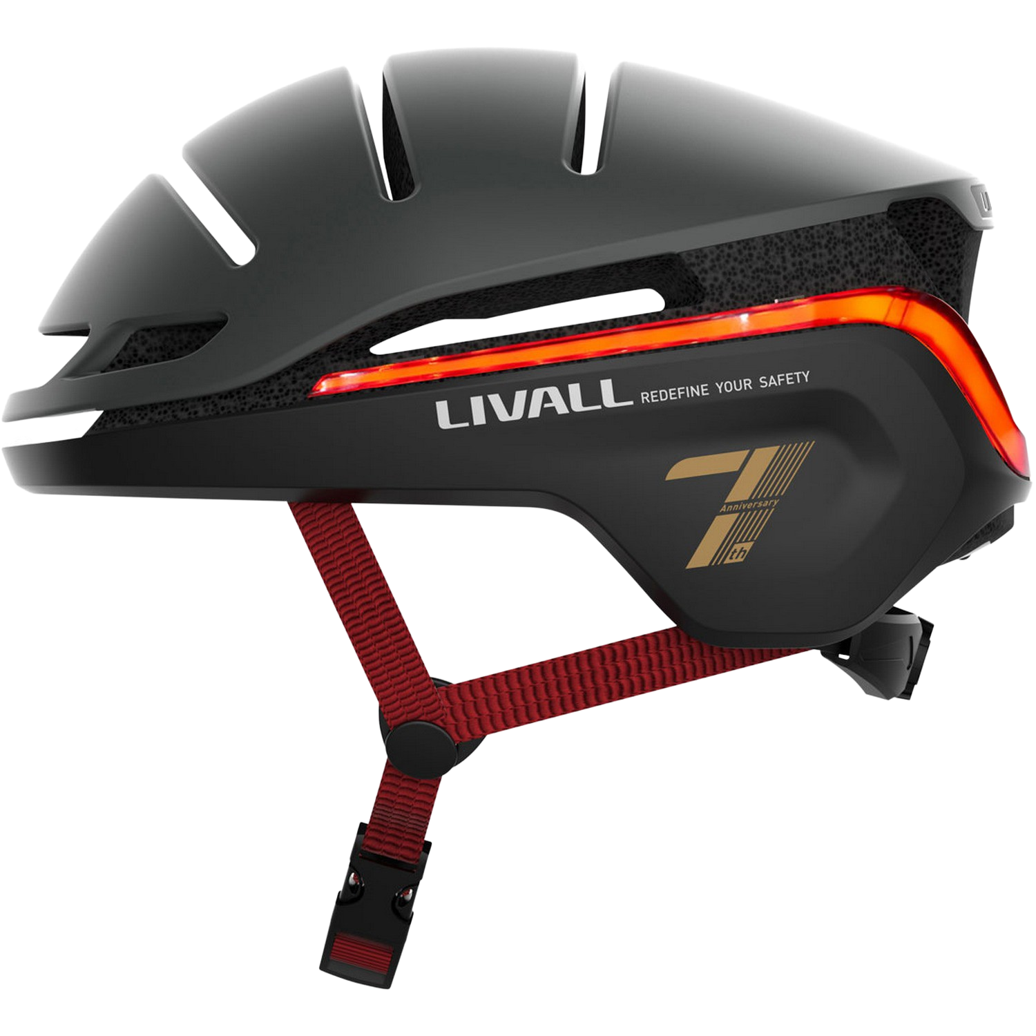 Casco Livall Evo21 54 58 cm control remoto iluminación 360º alarma sos batería 500 mah negro de ciclismo 5458cm