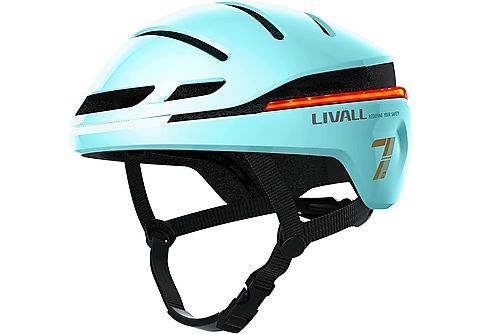 Casco - Livall EVO21, L (57 - 61 cm), Para patinete y bici, SOS, Luz de posición y freno, Iluminación 360, Intermitentes y Resistente a lluvia, Verde