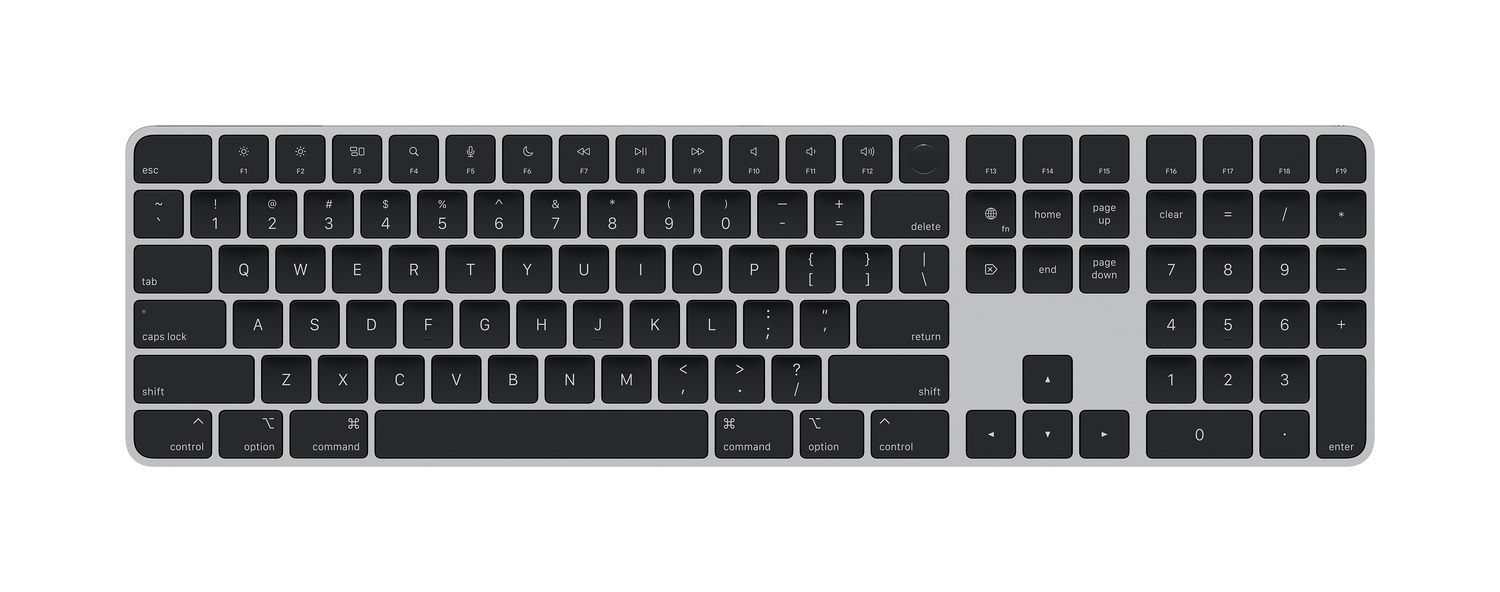 Apple Magic Keyboard con touch id y teclado para modelos de mac chip negras ​​​​​​ bluetooth