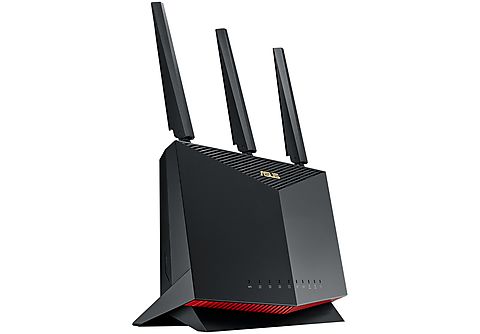 Router gaming - ASUS RT-AX86S, WiFi 6, Hasta 5700 Mbps, MU-MIMO, AiProtection Pro, Mobile Game Mode, Negro
