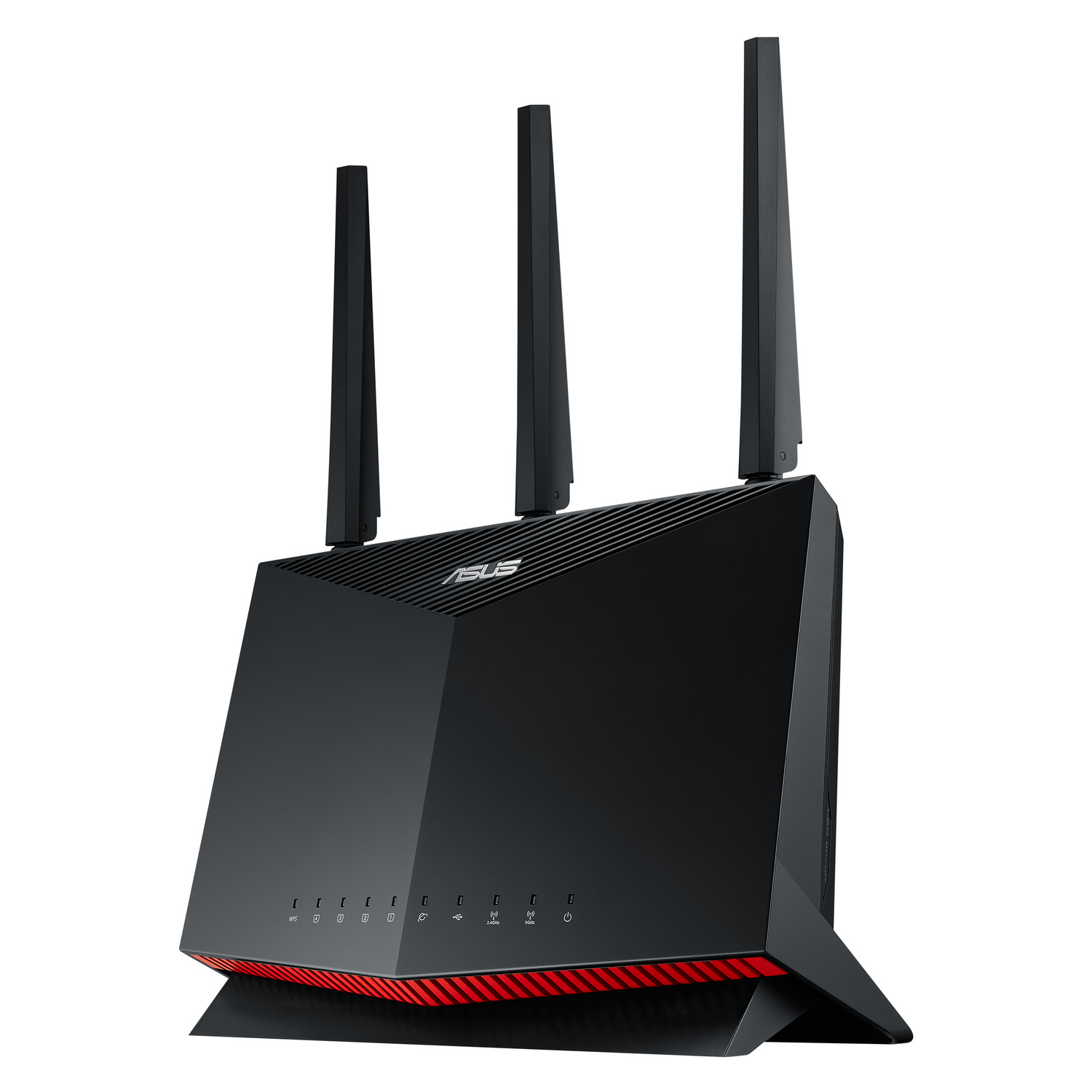Router gaming - ASUS RT-AX86S, WiFi 6, Hasta 5700 Mbps, MU-MIMO, AiProtection Pro, Mobile Game Mode, Negro