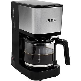 PRINCESS Compact 12 - Macchina da caffè con filtro (Nero/Argento)