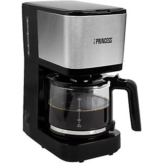 PRINCESS Compact 12 - Filterkaffeemaschine (Schwarz/Silber)