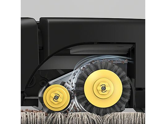 Robot aspirador - iRobot Roomba 606, Sistema de limpieza 3 fases, Dirt Detect, 33 W, 0.6 l, 60 min, Negro