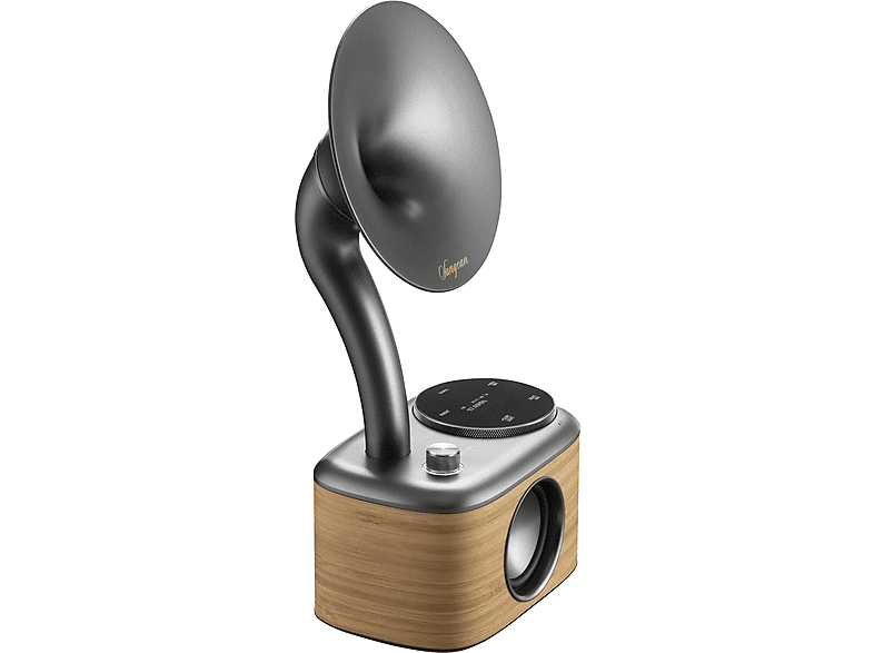 Sangean CP-100D DAB+ / FM-RDS / Bluetooth / AUX Digital Retro Design Gramophone Radio, Light Wood-Grey — Foto 2 von 5