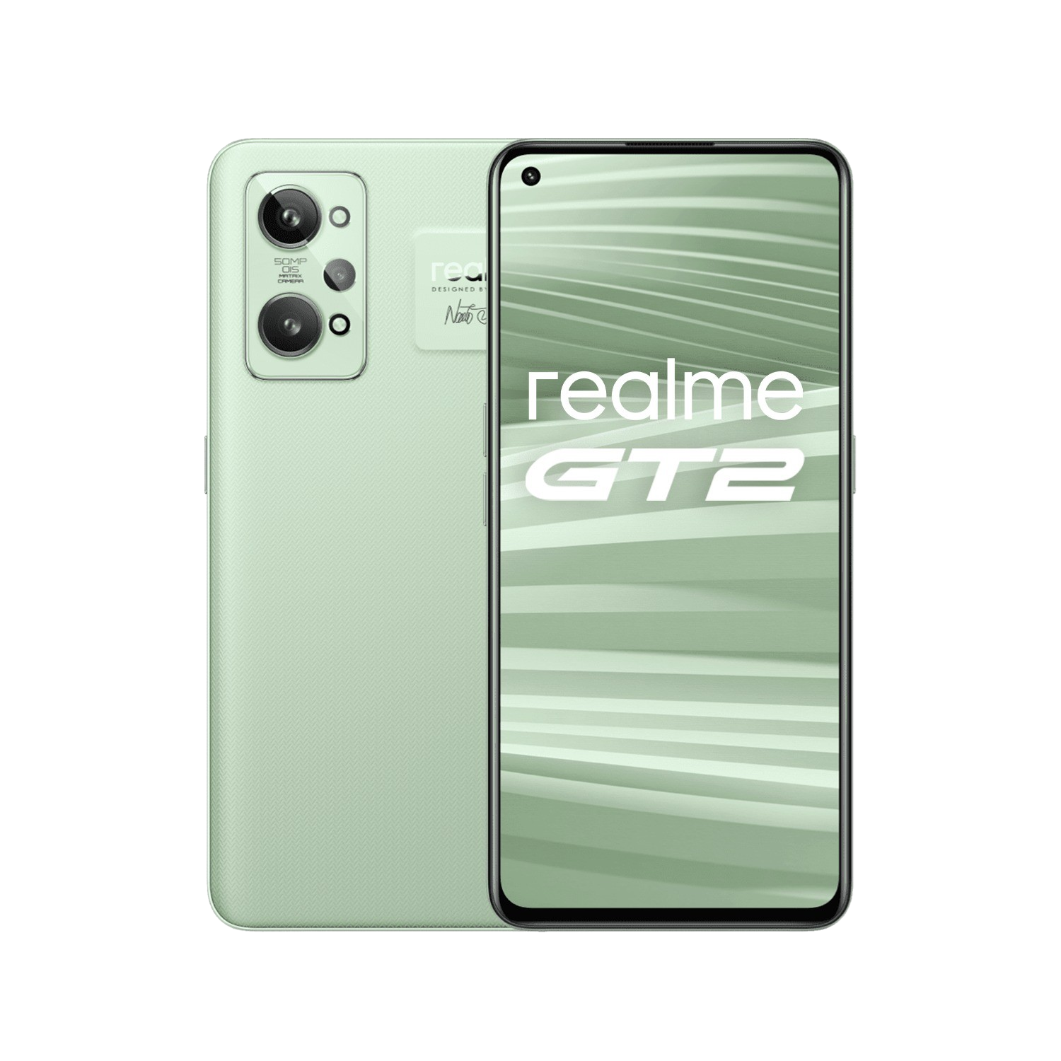 Móvil - realme GT 2, Paper Green, 128 GB, 8 GB RAM, 6.62" FHD+, Qualcomm Snapdragon 888 5G, 5000 mAh, Android