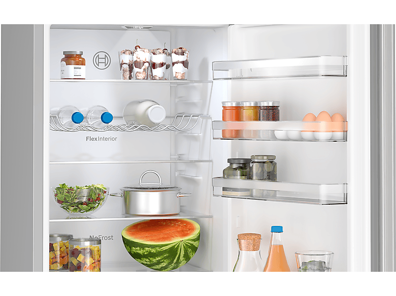 BOSCH KGN392LBF Serie 4 Kühlgefrierkombination (B, 363 l, 2030 mm hoch, Inox-look)