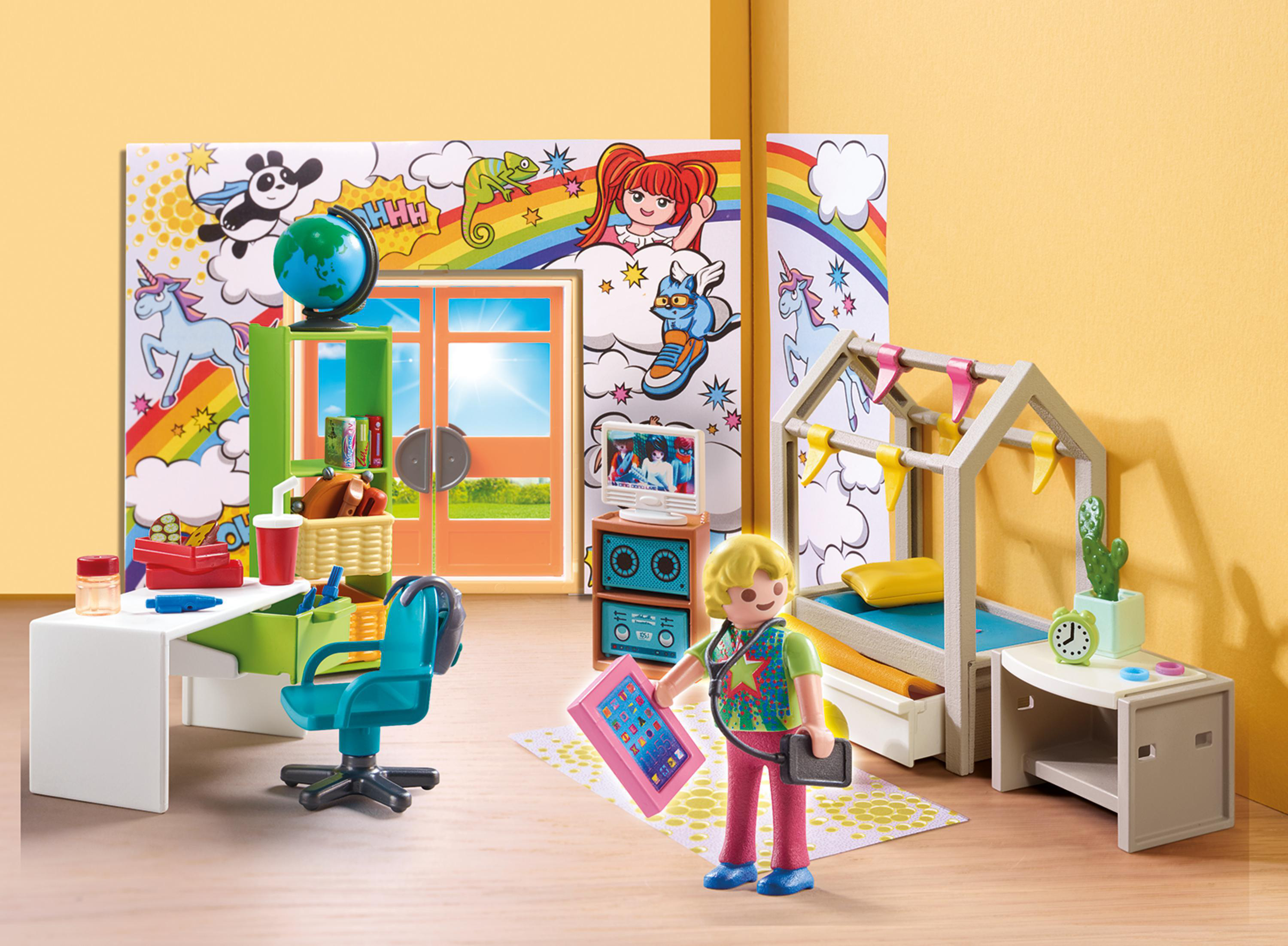 PLAYMOBIL 70988 Jugendzimmer Spielset, Mehrfarbig