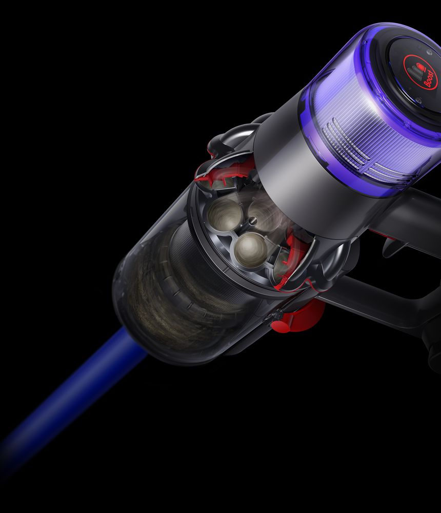Aspirador escoba - Dyson V11 Absolute, 185 W, 60 min, 0.76 l, Plata/Azul