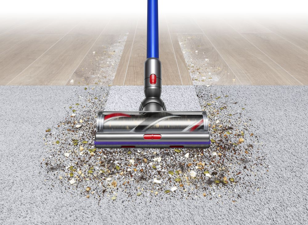 Aspirador escoba - Dyson V11 Absolute, 185 W, 60 min, 0.76 l, Plata/Azul