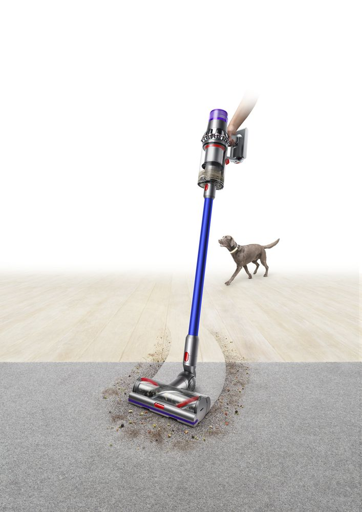 Aspirador escoba - Dyson V11 Absolute, 185 W, 60 min, 0.76 l, Plata/Azul