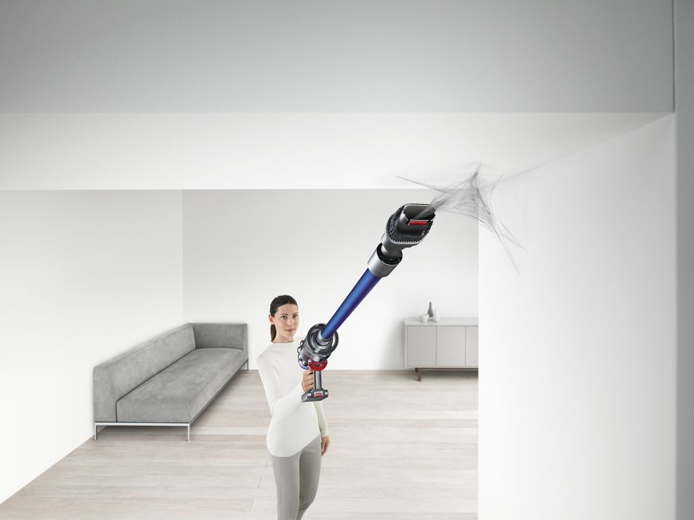 Aspirador escoba - Dyson V11 Absolute, 185 W, 60 min, 0.76 l, Plata/Azul