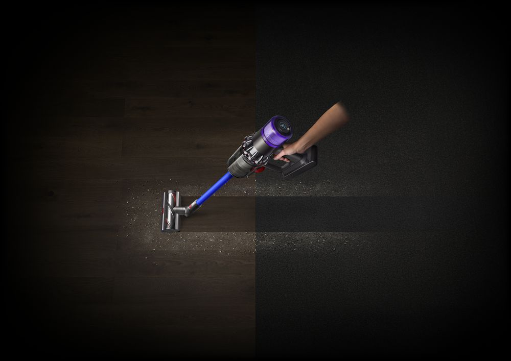 Aspirador escoba - Dyson V11 Absolute, 185 W, 60 min, 0.76 l, Plata/Azul