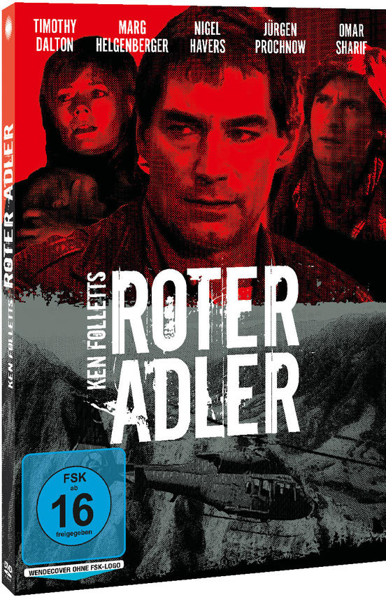 DVD-Cover für 'Roter Adler', mit einer Collage von Gesichtern in Rottönen und einem blauen FSK-Logo.