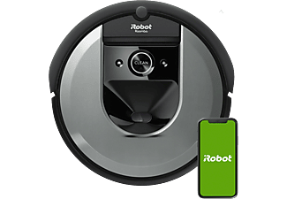 Robot aspirador - iRobot® Roomba® i7, Limpieza por reconocimiento de objetos, Asistente de voz, Wi-Fi, Negro