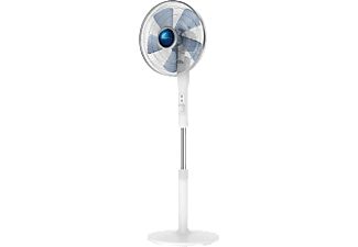 Ventilador de pie - Rowenta VU5840F0, 70 W, 1.45m, 80 m³/min, 38 dB, 4 Velocidades, Altura ajustable, Blanco