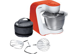 BOSCH MUM54I00 Küchenmaschine Weiß/Orange (Rührschüsselkapazität: 3,9 Liter, 900 Watt)