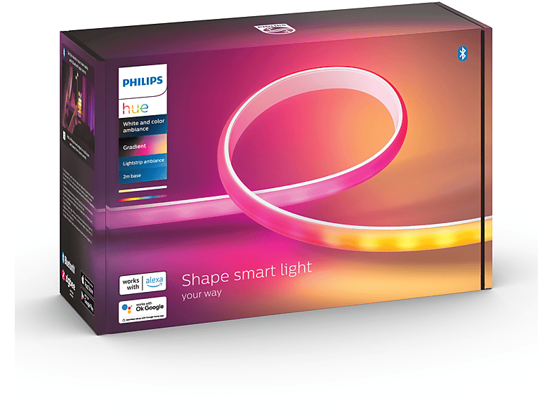 Philips Hue Play Gradient Lightstrip Striscia LED Smart per retroilluminazione  TV fino a 65' - HUE LIGHTSTRIP GRADIENT TV 65