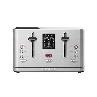 GASTROBACK 42396 DESIGN TOASTER DIGITAL 4S Toaster Silber (1900 Watt, Schlitze: 4)