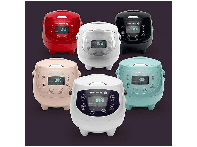 Reishunger Digitaler Reiskocher (350 Watt, 0,6 l, Grau) — Foto 3 von 5