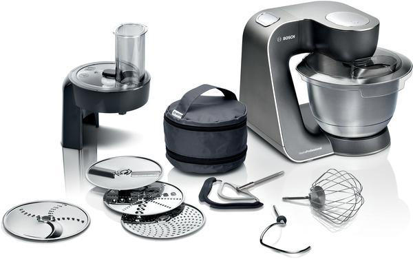 BOSCH MUM59N26DE HomeProfessoinal Küchenmaschine Mystic Schwarz (Rührschüsselkapazität: 3,9 l, 1000 Watt)