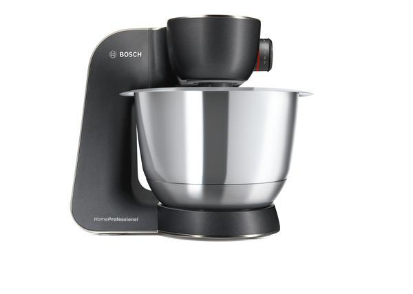 BOSCH MUM59N26DE HomeProfessoinal Küchenmaschine Mystic Schwarz (Rührschüsselkapazität: 3,9 l, 1000 Watt)