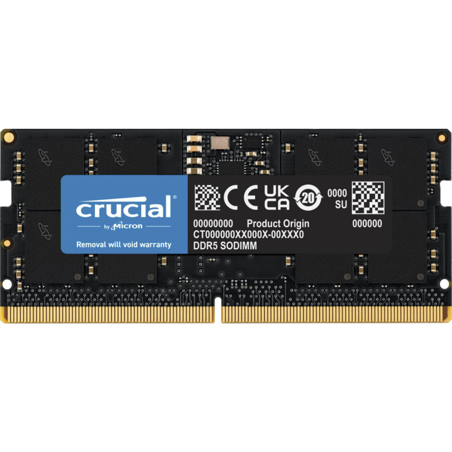 Arbeitsspeicher DDR5 (16Gbit) CT16G48C40S5 GB PC 16 CL40 CRUCIAL
