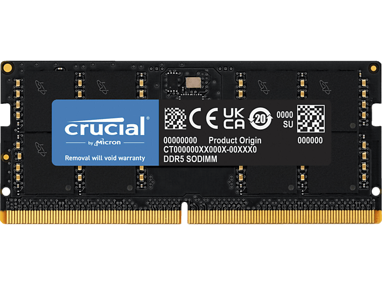 CRUCIAL CT32G48C40S5 CL40 (16Gbit) Arbeitsspeicher PC 32 GB DDR5