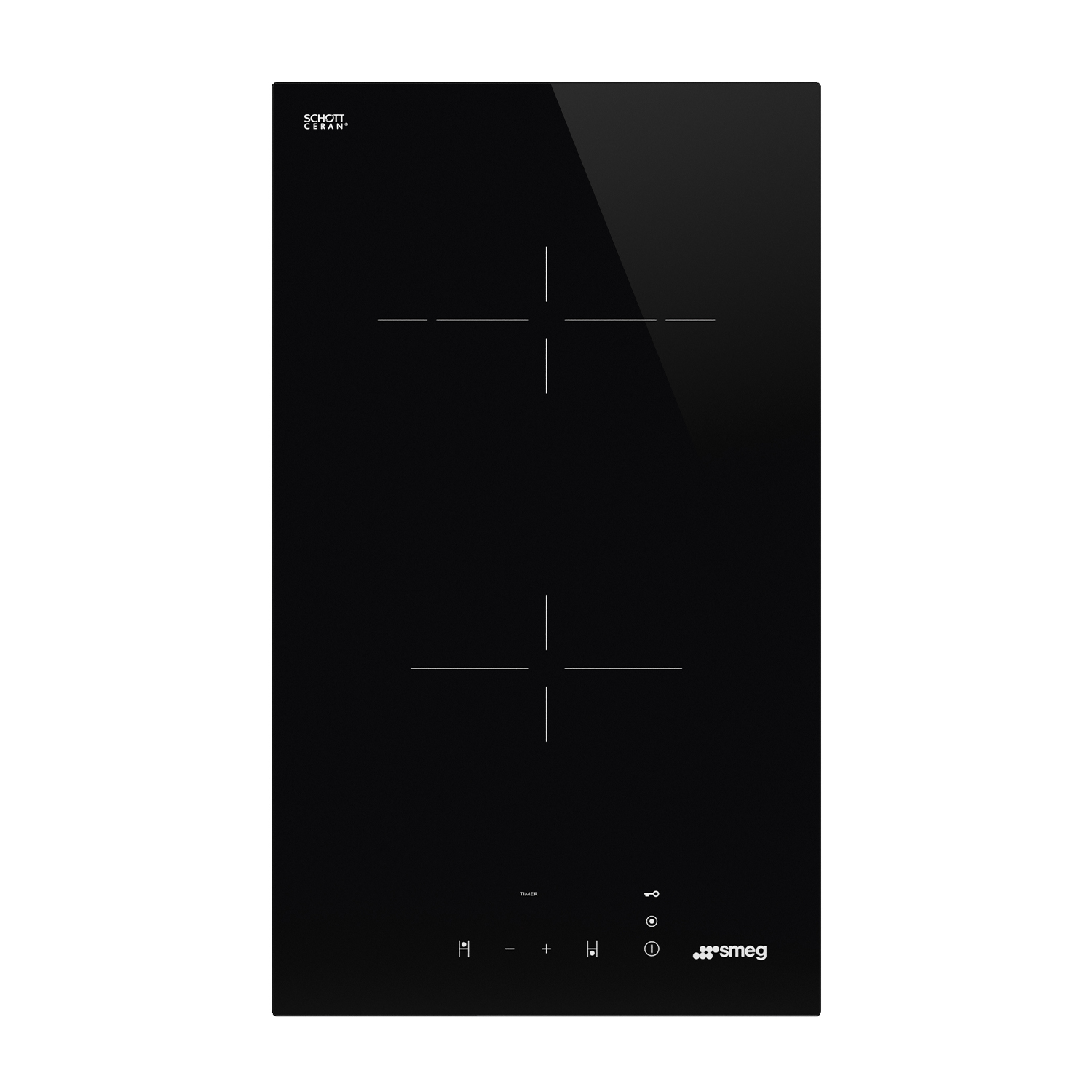 Piano Cottura Smeg Se232Td1, 2 zone cottura, 30 cm x 51