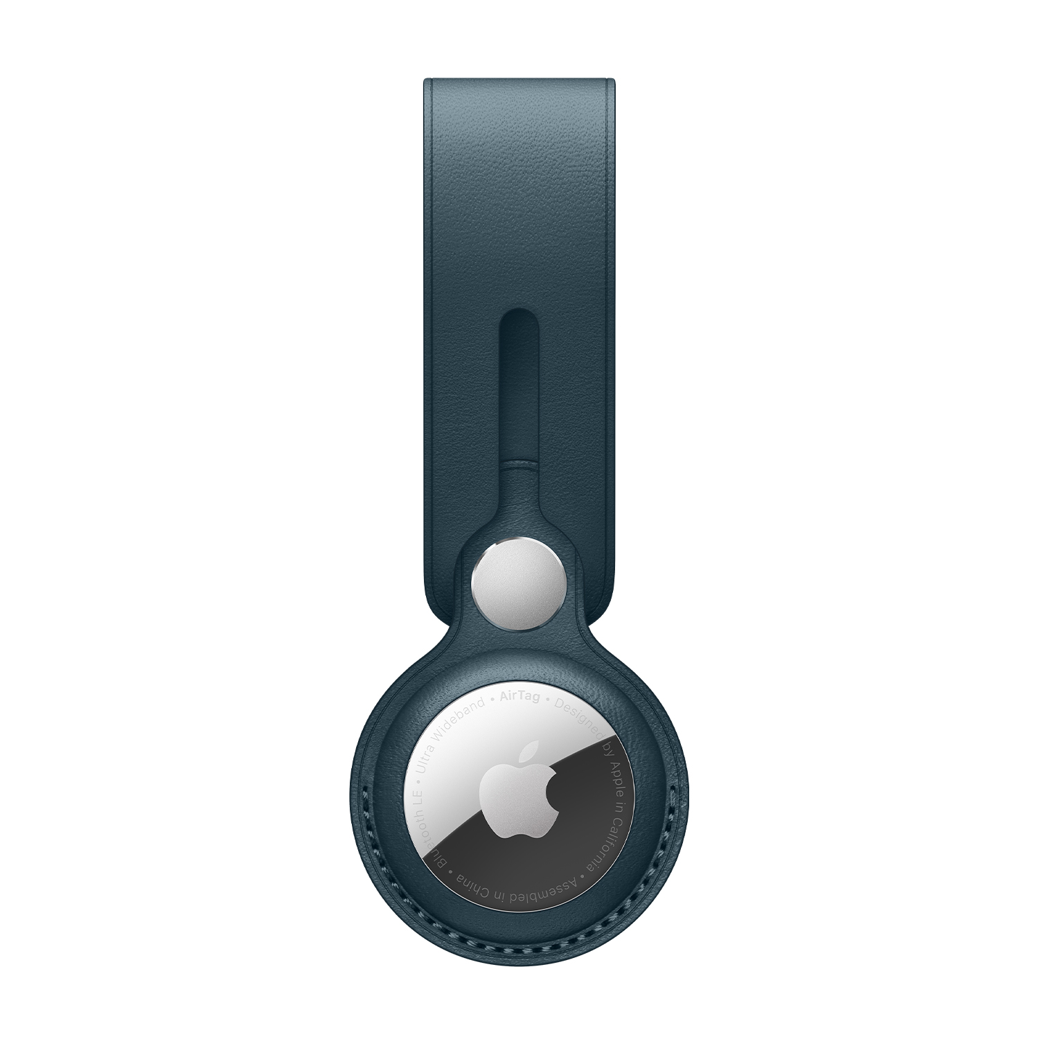 Apple Laccetto AirTag in pelle - Blu Baltico