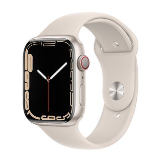 APPLE Watch Series 7 GPS+Cellular 45mm in acciaio argento - Sport galassia