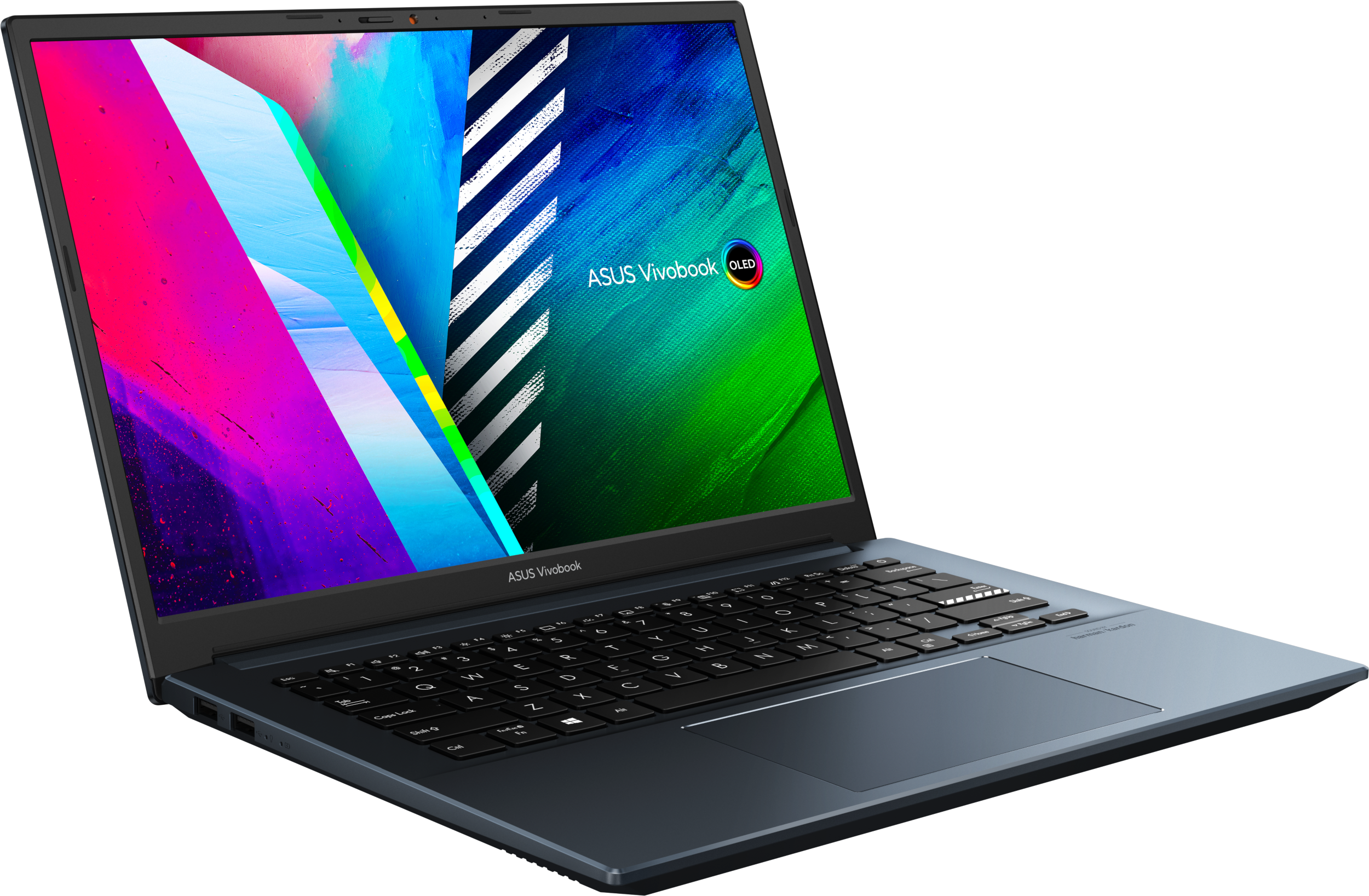 ASUS Notebook VivoBook Pro 14 OLED mit NumberPad, R5-5600H, 8GB RAM, 512GB SSD, 14 Zoll WQXGA+, Quiet Blue Notebook, 14 Zoll, WQXGA+, AMD Ryzen™ 5 5600H, 8 GB, 512 GB SSD, Windows 11 Home, Radeon™ Onboard Graphics