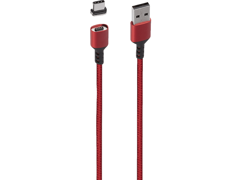 3 Ladekabel für KONIX Ladekabel, rot m, Magnetisches Rot PS5, / Datenkabel