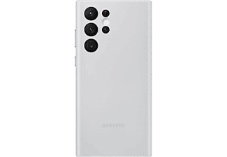 SAMSUNG Galaxy S22 Deri Telefon Kılıfı Açık Gri