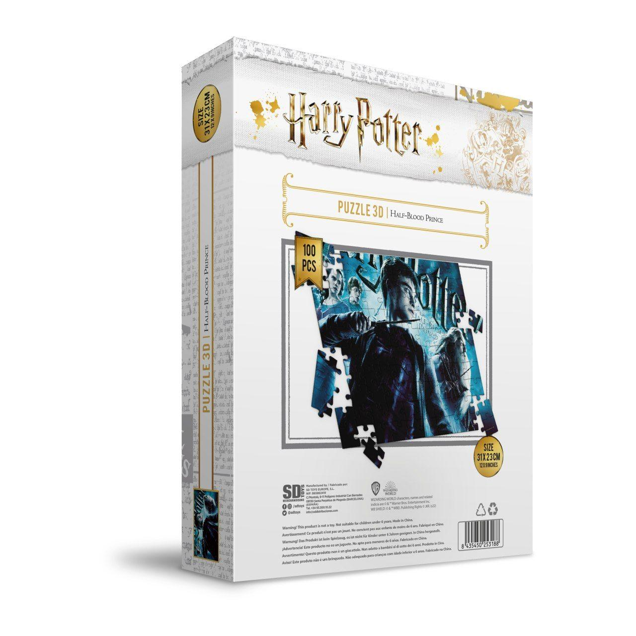 Harry Potter Puzzlebox. Box zeigt Puzzlebild und das Harry Potter Logo.