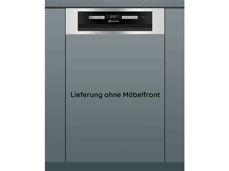 Thumbnail - BAUKNECHT BSBO 3O35 PF X Geschirrspüler (teilintegrierbar, 448 mm breit, 43 dB (A), D)