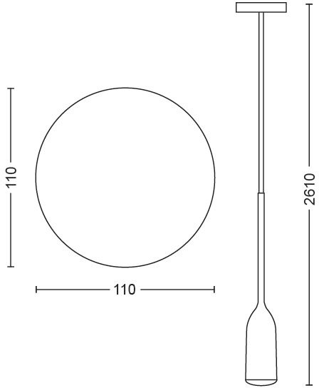 PHILIPS HUE Suspension Smart Devote Blanc (34123400)