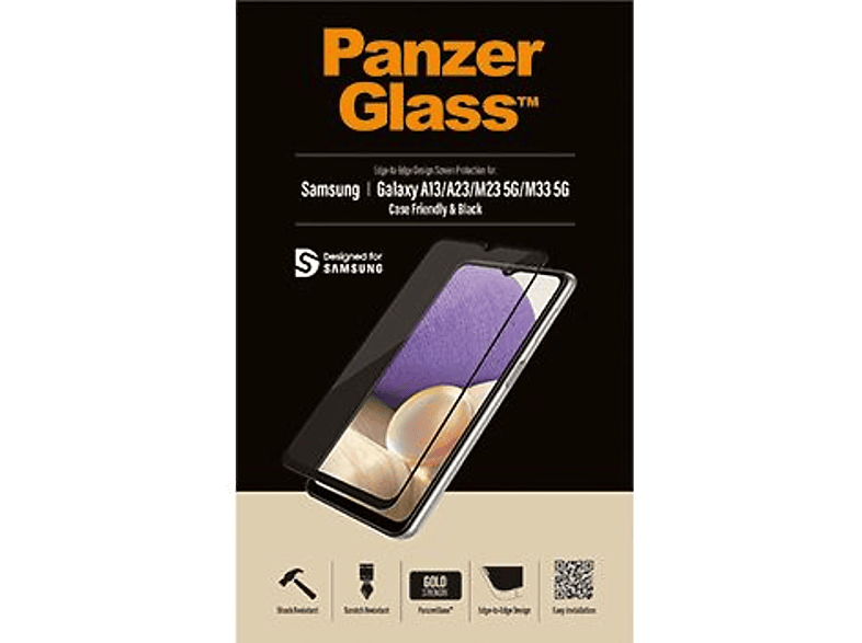 Panzerglass Beschermglas Galaxy A13 / A23 M23 5g M33 Zwart (pz-7306)