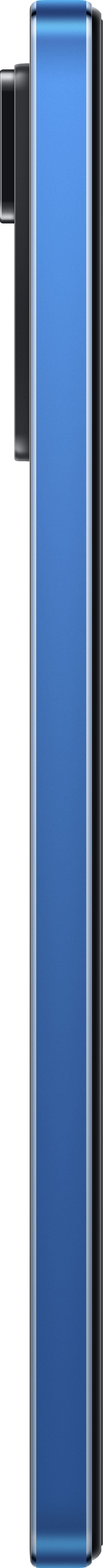 Blaues Telefon-Seitenprofil, das die Seite zeigt.