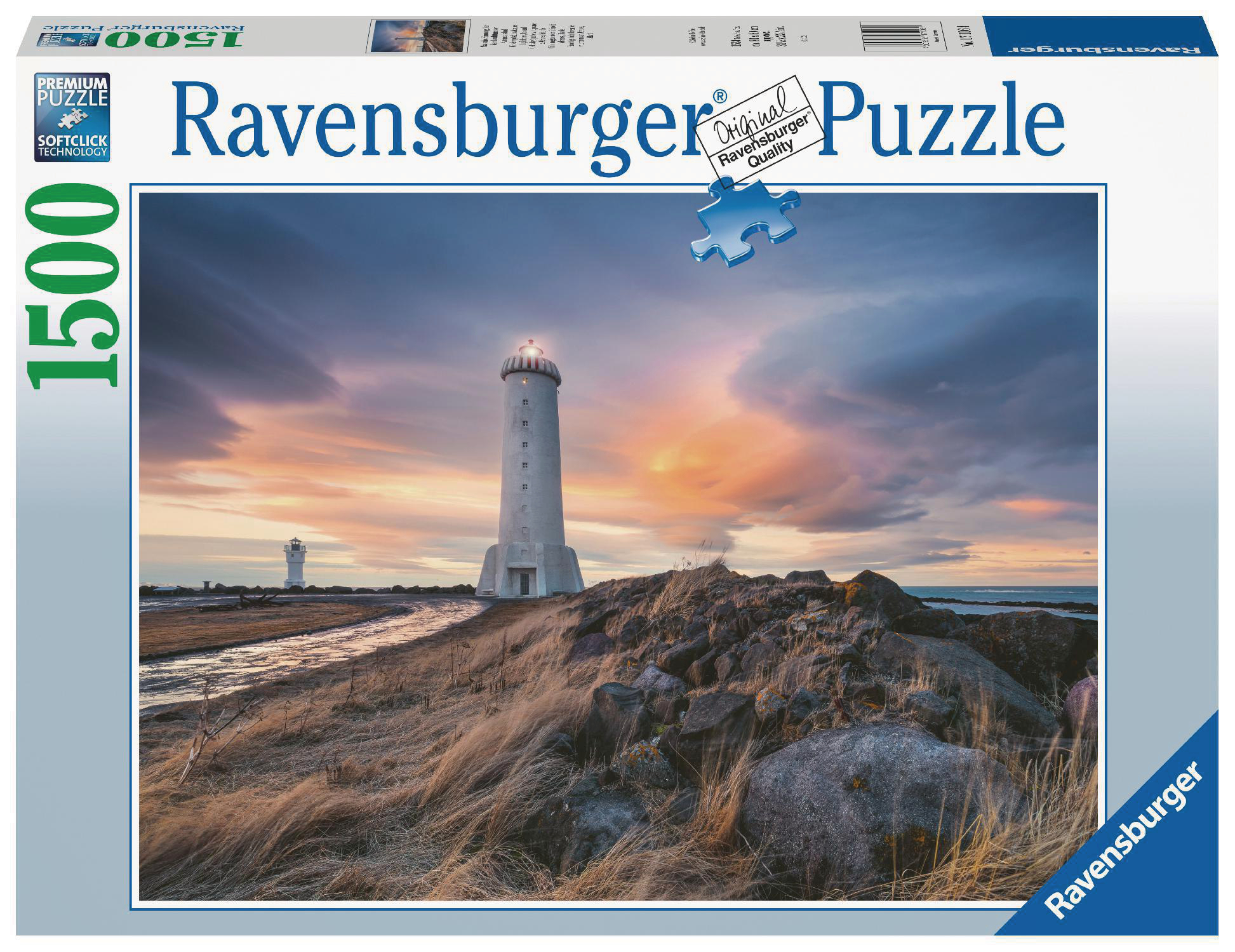 RAVENSBURGER 17106 Magische Mehrfarbig über von Akranes, Leuchtturm dem und Stimmung Island Zubehör Erwachsenenpuzzle
