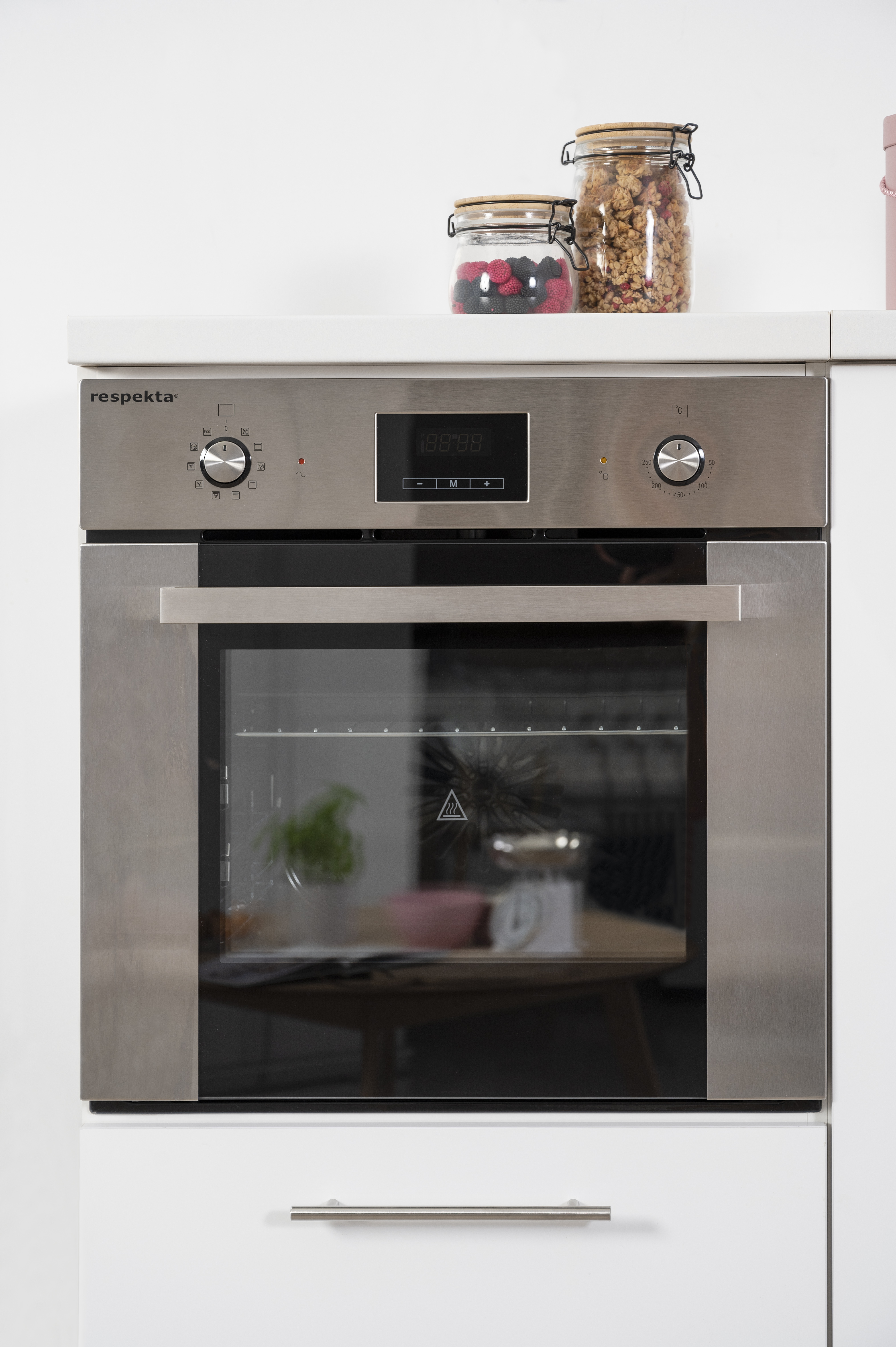 RESPEKTA Digi EB 318AE, Backofen (Einbaugerät, 56 l, 595 mm breit)