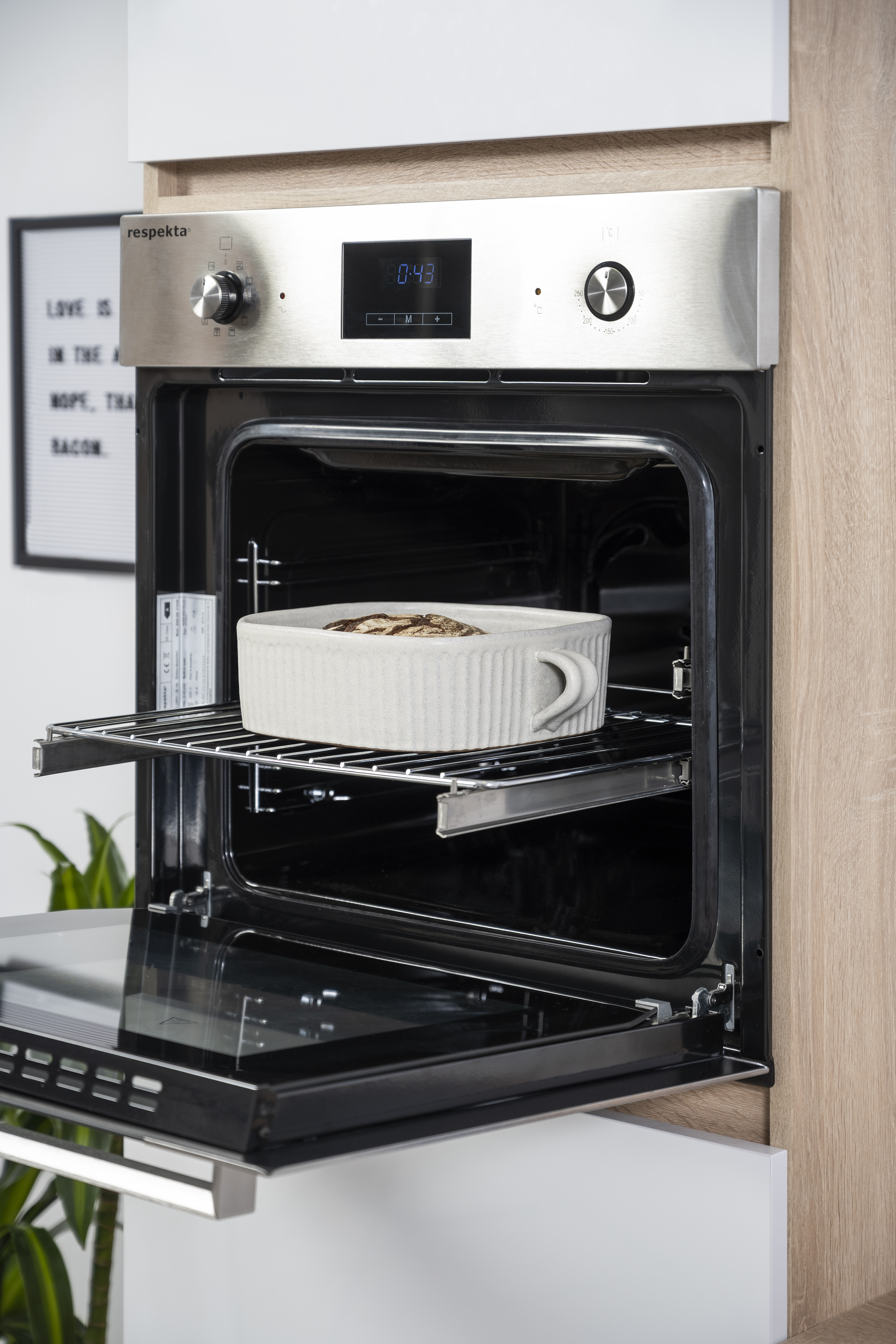 RESPEKTA Digi EB 318AE, Backofen (Einbaugerät, 56 l, 595 mm breit)