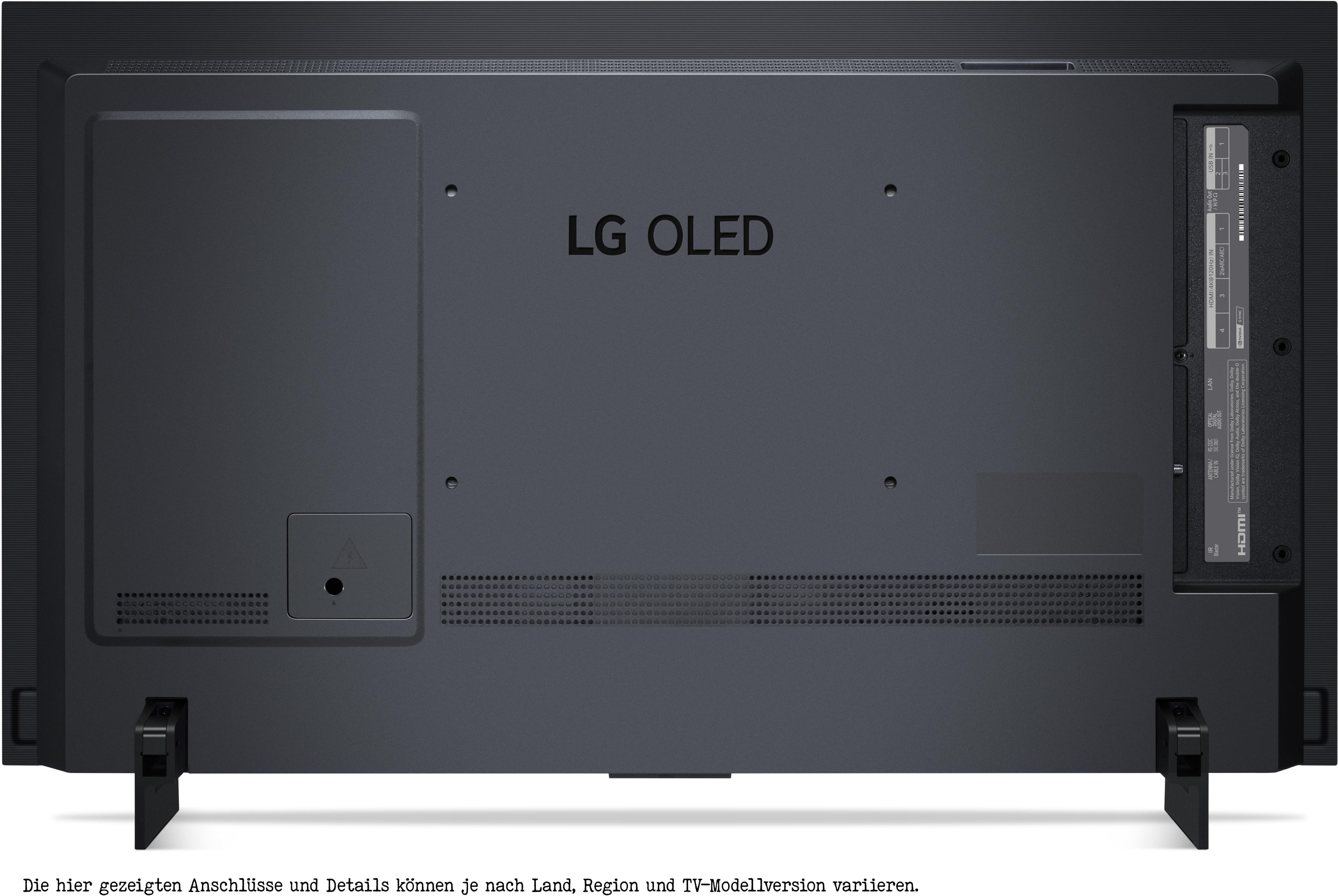 LG OLED42C27LA OLED TV (Flat, 42 Zoll / 107 cm, UHD 4K, SMART TV, webOS 22 mit LG ThinQ)