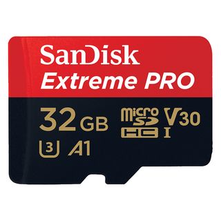 Tarjeta Micro SDHC - SanDisk Extreme PRO, 32 GB, 100 MB/s, UHS-I, U3, V30, A1, Clase 10, 4k UHD, Multicolor 
