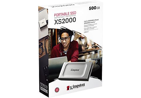KINGSTON Draagbare SSD-schijf 500 GB USB 3.2 Gen 2x2 (SXS2000/500G)