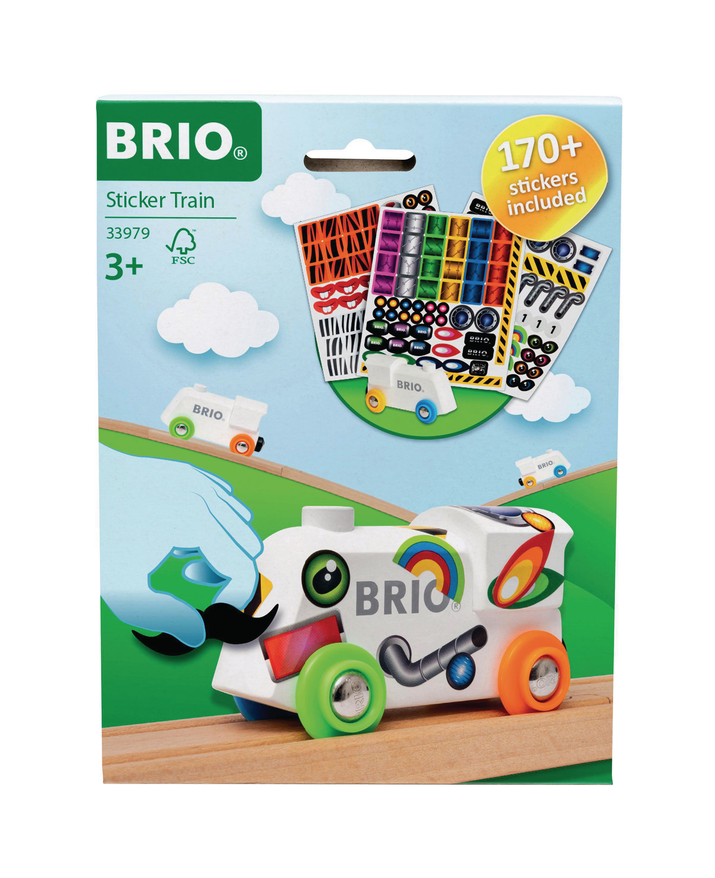Sticker-Lokomotive Mehrfarbig Spieleset BRIO BRIO