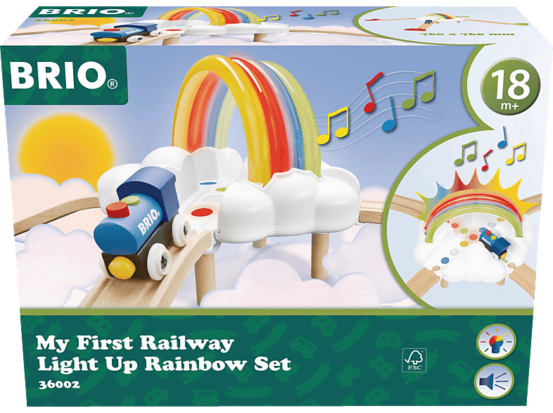 Bahn Mein erstes BRIO Regenbogen-Set BRIO Spielset Mehrfarbig