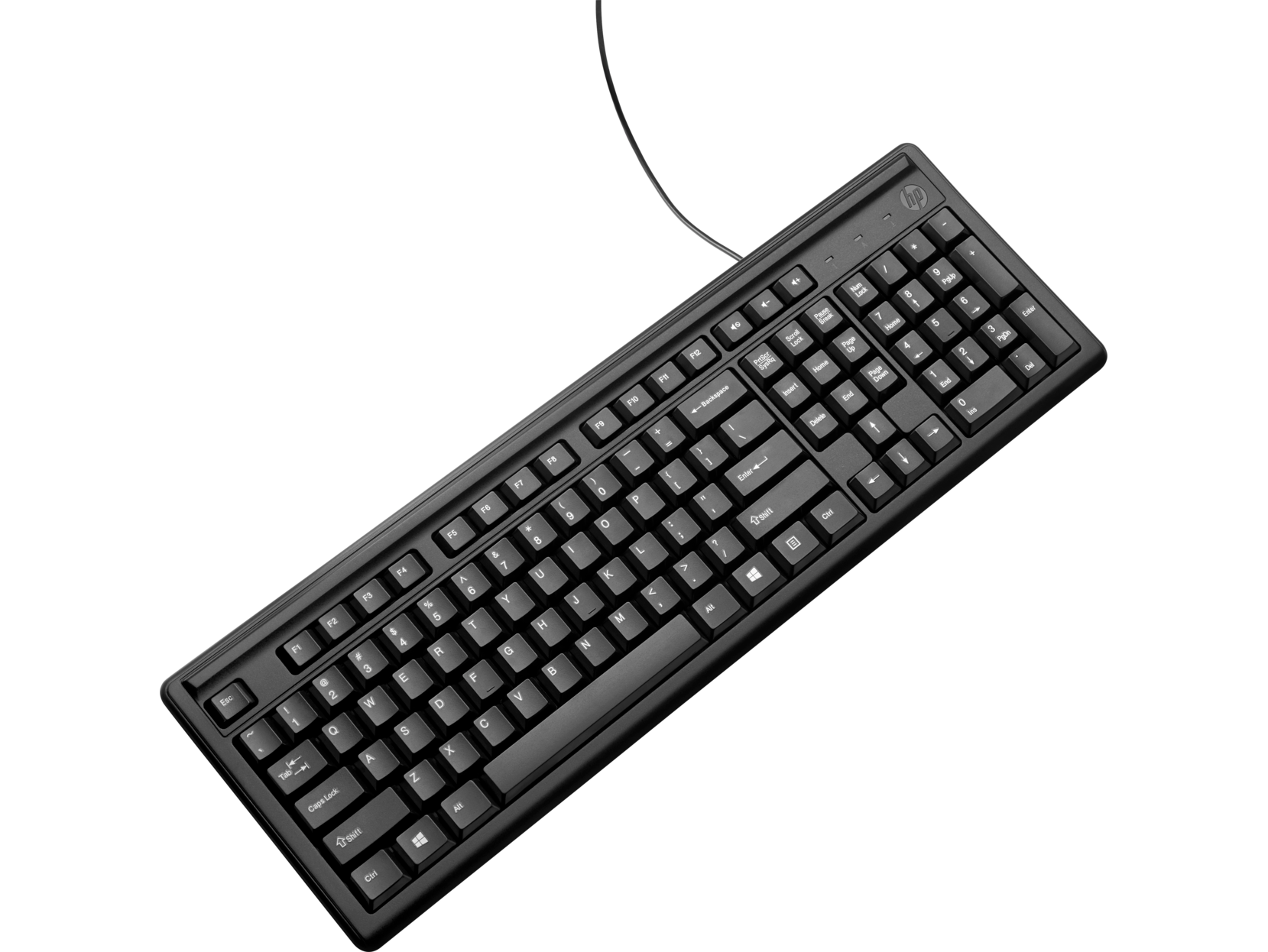Teclado - HP Teclado 100, Conexión USB, Negro